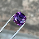 4.35 Carat Cushion Cut Purple Amethyst